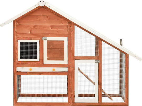 vidaXL 170868 Wooden Cage for Rabbits 140x63x120cm