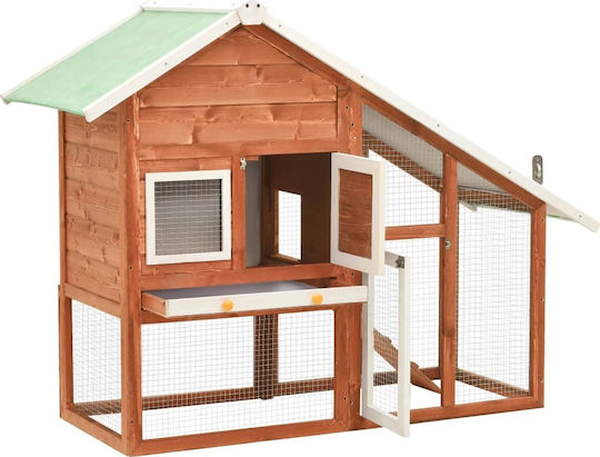 vidaXL 170868 Wooden Cage for Rabbits 140x63x120cm