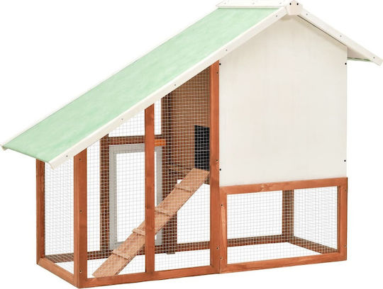 vidaXL 170868 Wooden Cage for Rabbits 140x63x120cm