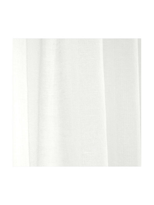 Lino Home Vorhang mit Bleistiftfalten Line 090 White 300x295cm