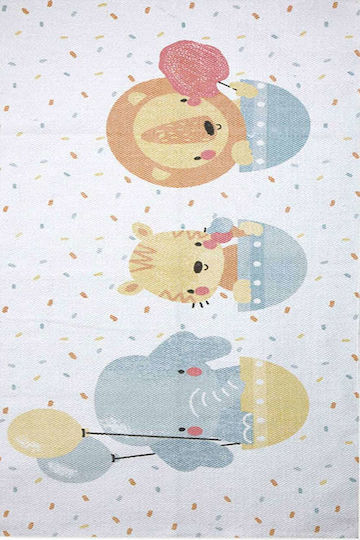 Nef-Nef Homeware Kids Cotton Rug Louna Park 70x140cm