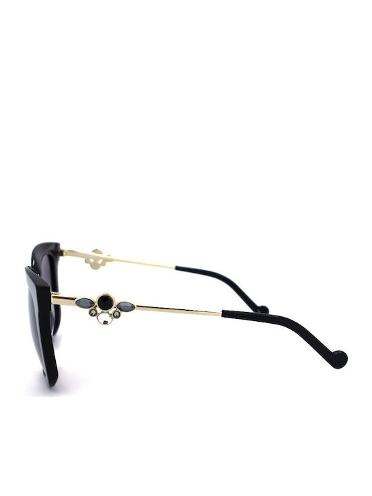 Liu Jo Women's Sunglasses with Black Frame and Black Gradient Lens