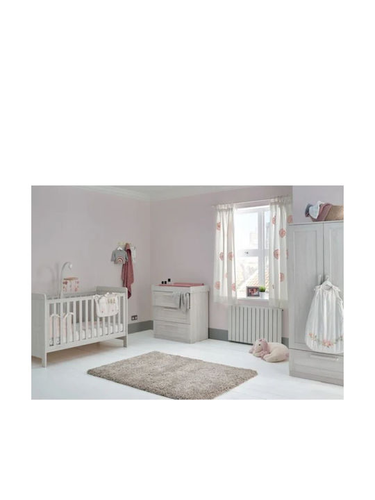 Mamas & Papas Atlas Nimbus Комплекти бебешки мебели с Креват и Комод Бял 9280179-9280180