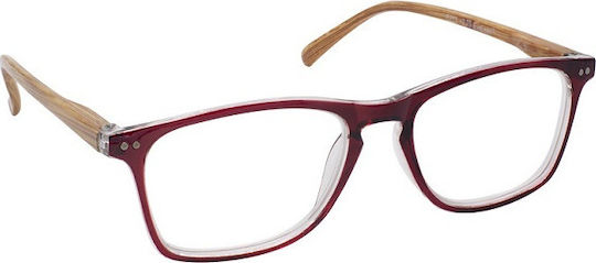 Eyelead Ε213 Reading Glasses +3.50 in Burgundy color Ε 213