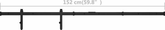vidaXL Door Return Mechanism for Doors up to 152cm and 20kg Black