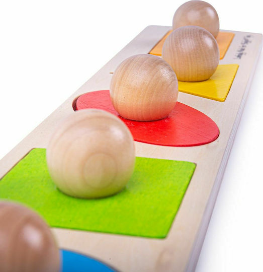 Holz Kinder Steckpuzzle Formen Steckspiel 5pcs Big Jigs