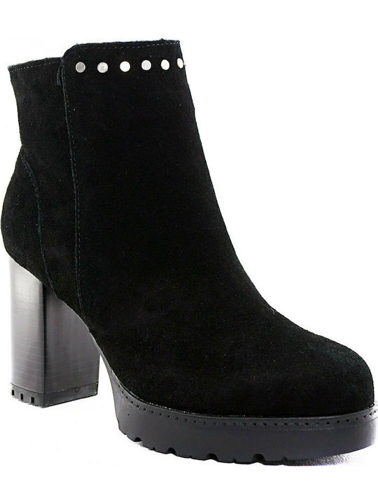 Sonnax 26904 Suede Women's Ankle Boots Black