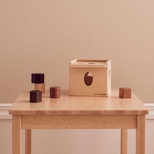 Kids Concept Formensortierspiel Formensortierwürfel aus Holz für 12++ Monate