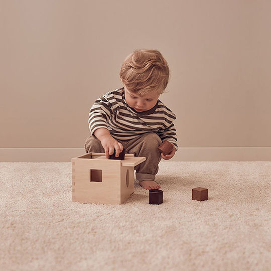 Kids Concept Formensortierspiel Formensortierwürfel aus Holz für 12++ Monate