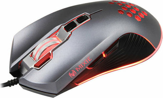 Mixie M10 RGB Геймърска Мишка 4800 DPI Сив