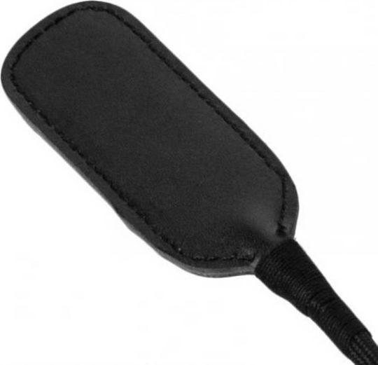 XR Strict Leather Short Riding Crop Paddle in Black Color