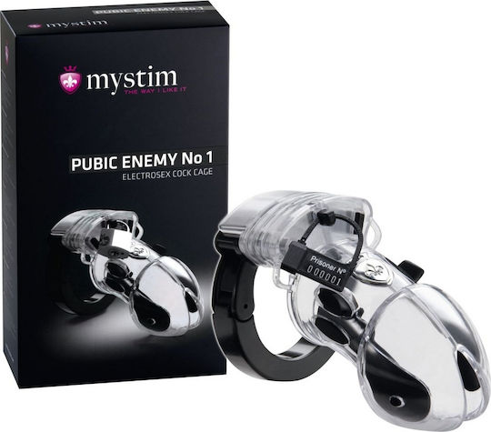 Mystim Pubic Enemy No1 Κλουβί Πέους σε Διάφανο Χρώμα
