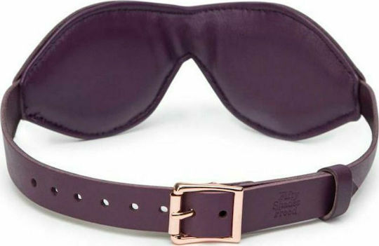 Fifty Shades of Grey Freed Cherished Collection Leather Blindfold BDSM Mask in Gray Color