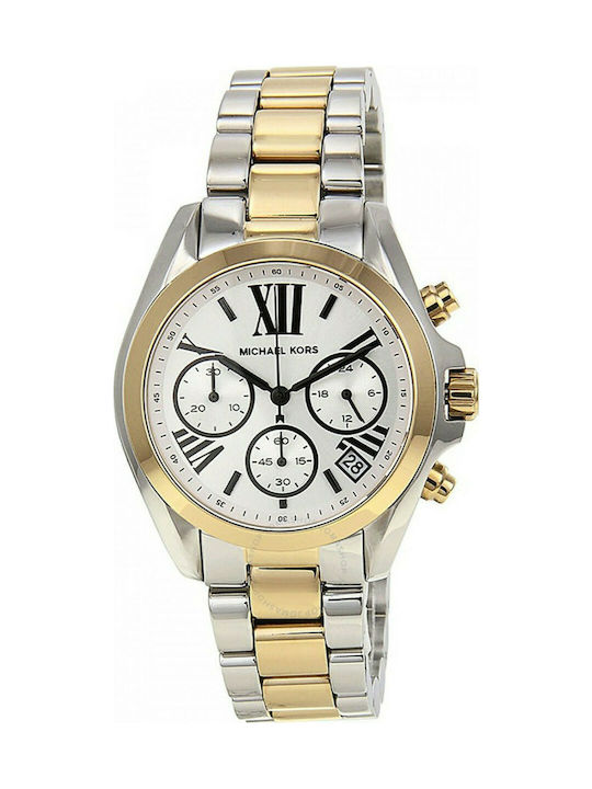 Michael Kors Bradshaw Watch Chronograph with Gold Metal Bracelet