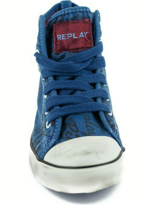 Replay Kids Sneakers High JV080078T Blue