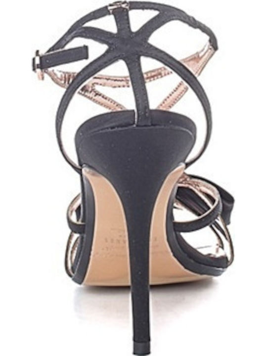 Arayis Leder Sandalen Schwarz