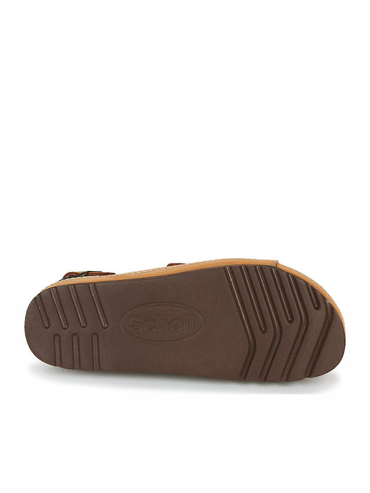 Airbag Leather Men's Sandals in Brown Color