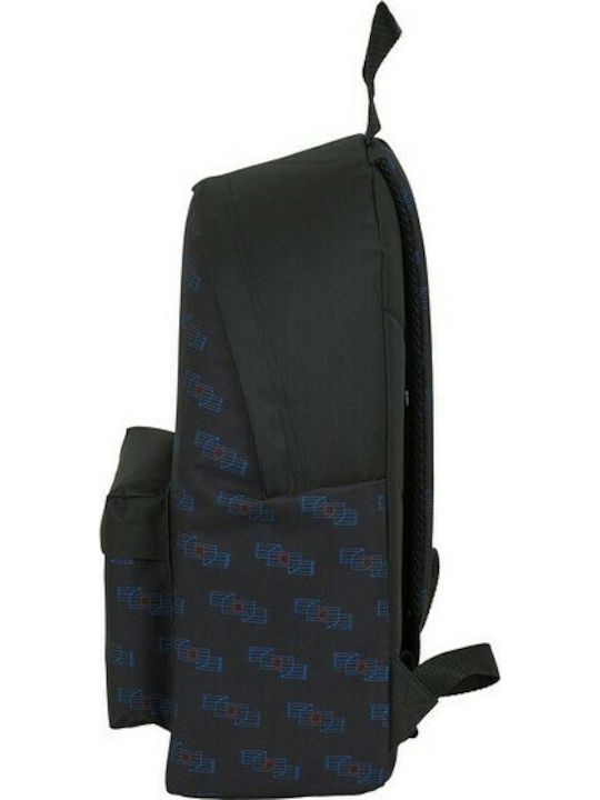 Diakakis Barcelona School Bag Backpack Junior High-High School Black 15Liters