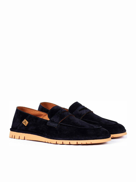 Ambitious Men's Suede Moccasins Blue 11372-1320AM