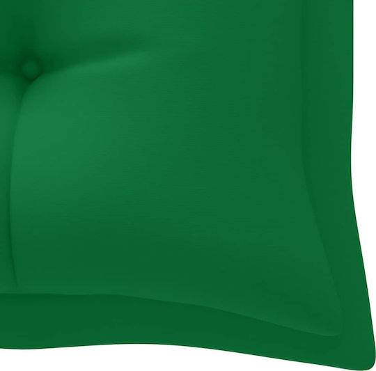 vidaXL Водоустойчив Възглавница за Градинска Пейка Зелен 180x50см. 314973
