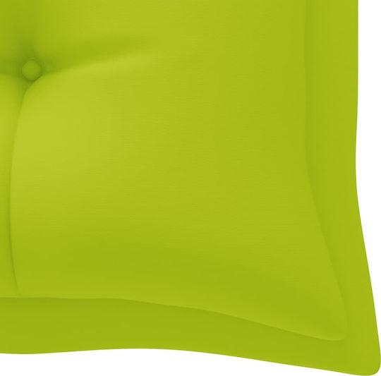 vidaXL Waterproof Възглавница за Градинска Пейка Зелен 50x180см. 314979