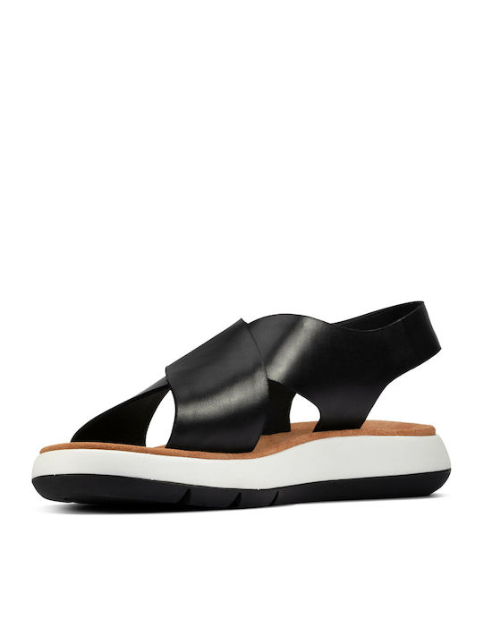 Jemsa Cross Sandale Casual Damă din Piele Anatomici Negru