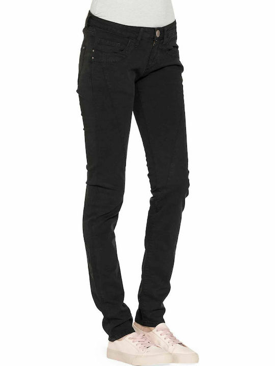 777A-942A Γυναικείο Jean Παντελόνι σε Skinny Εφαρμογή Μαύρο