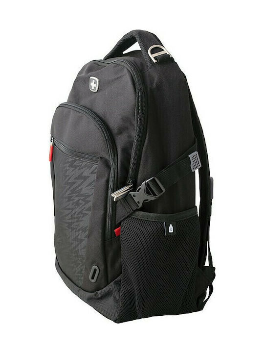 Suissewin Backpack Αδιάβροχο Μαύρο