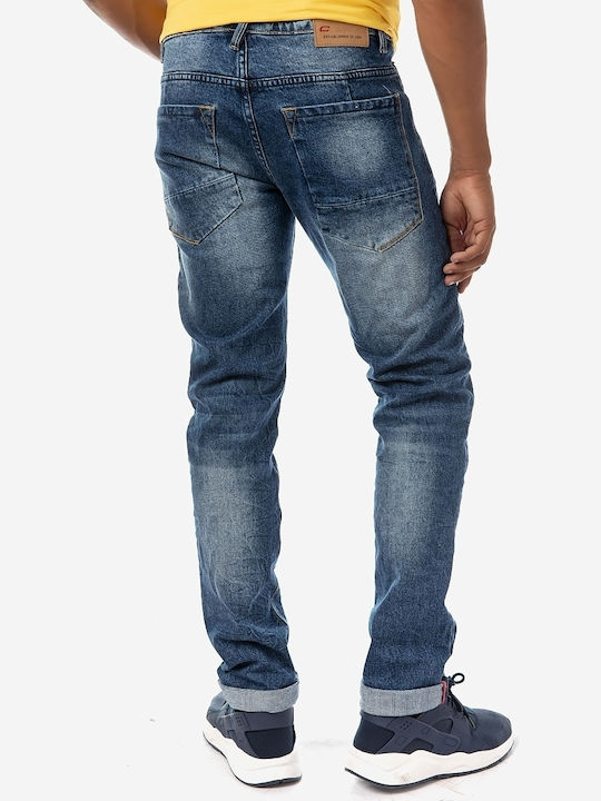 Camaro Herren Jeanshose in Slim Fit Marineblau