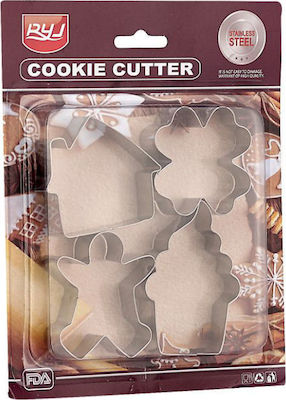 TnS Inox Cookie Cutter 4pcs 03-950-3018