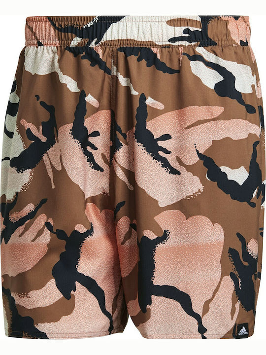 Short-length Graphic Herren Badebekleidung Shorts Wild Brown / Hazy Copper Tarnfarben