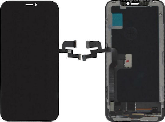 O ecran Hard AMOLED cu Mecanism Tactil pentru iPhone X (Negru)