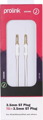 Prolink 3.5mm male - 3.5mm male Cable White 1.5m (MP146)