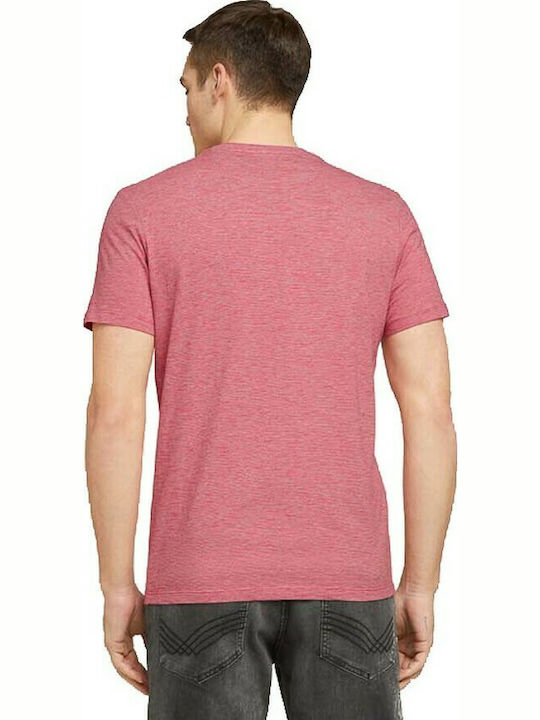 Tom Tailor Herren T-Shirt Kurzarm Rosa