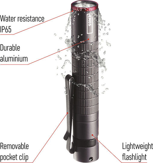Emos Φακός LED IP65 με Μέγιστη Φωτεινότητα 100lm Ultibright 50
