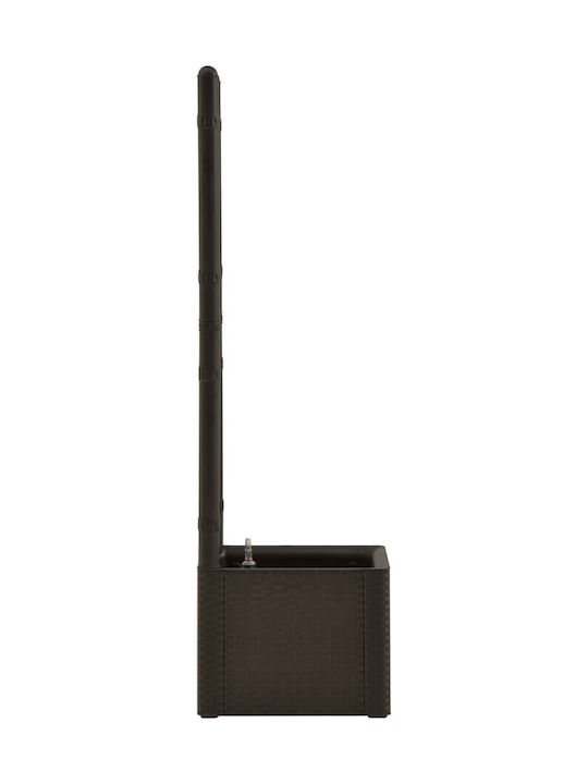 vidaXL Self-watering Planter Box Plastic Brown 43cm.