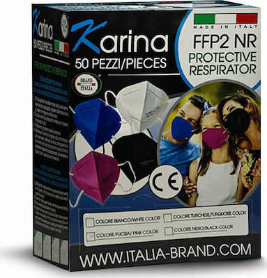 Brand Italia Karina L4 4ply NR Μάσκα Προστασίας FFP2 σε Γκρι χρώμα 50τμχ