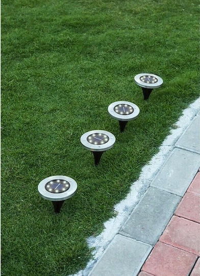 GloboStar Spiked Solar Light 3W 200lm Cold White 6000K with Photocell IP65