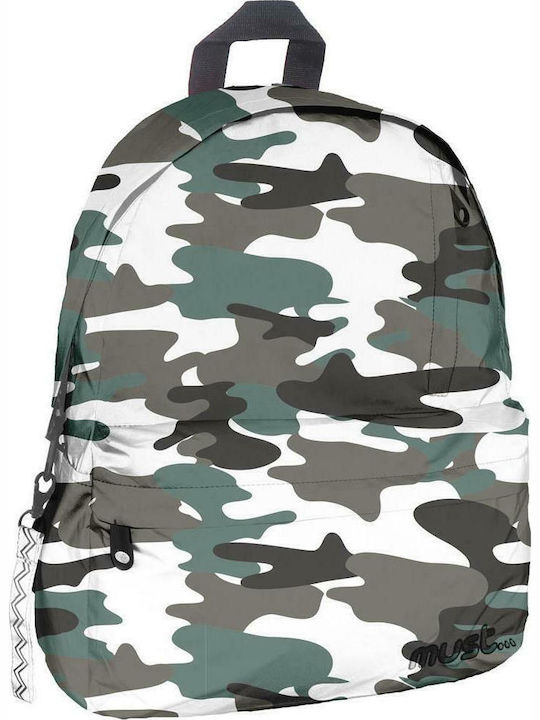 Must Reflective Army School Bag Backpack Junior High-High School in Gray color 22lt