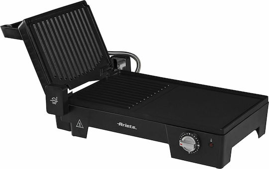 Ariete Tabletop Electric Grill Smooth Plate 2400W with Adjustable Thermostat 43cmx30cmcm