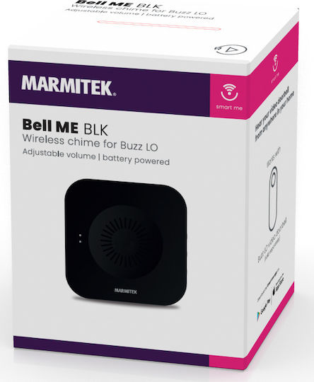 Marmitek Clopoțel ME BLK Fără Fir Clopoțel De Ușă Fără Fir Pentru Buzz LO Negru