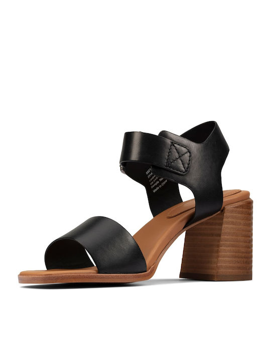 Landra70 Leather Sandals Black