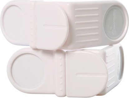 Dreambaby Cabinet & Drawer Lock with Sticker made of Plastic in White Color 11.6εκ. 2pcs