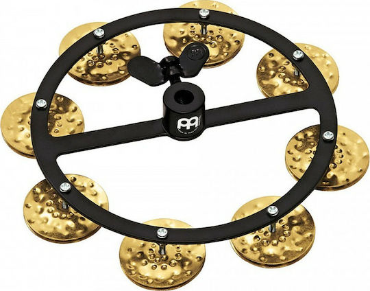 Meinl Headliner Series Black Metallic Hi-Hat Tambourine with Single Row Jingles