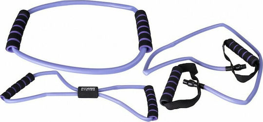 Power System Body Toning Gymtube Resistance Bands with Handles Set 3pcs Purple