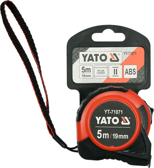Yato Μετροταινία με Αυτόματη Επαναφορά 19mm x 5m