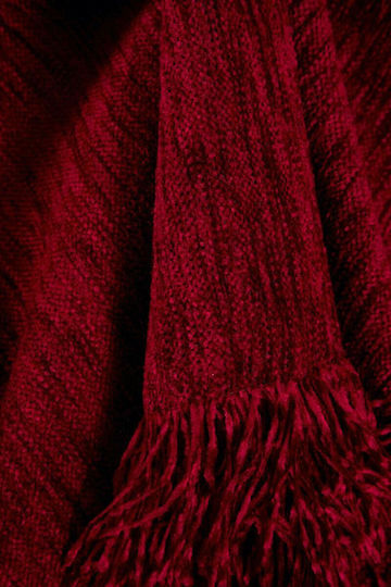 Anna Riska 1300 Dreisitzer-Sofa Wurf Chenille 180x280cm Rote