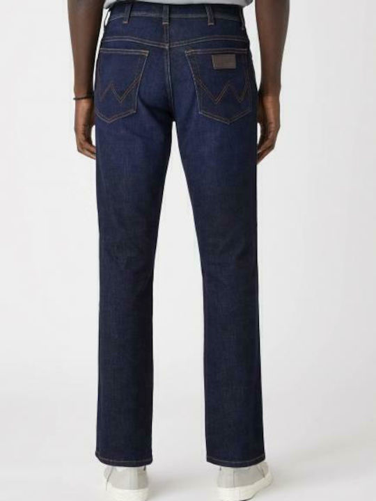 Lucky Star Men's Jeans Pants Elastic with Slim Straight Fit Navy Blue