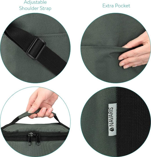 Navaris Insulated Bottle Case Gray
