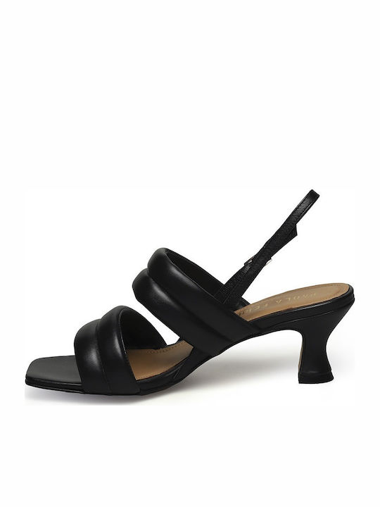 Paola Ferri Leather Women's Sandals Black